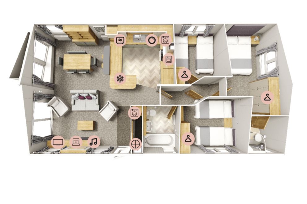 40 x 20 Willerby Portland 2018 model